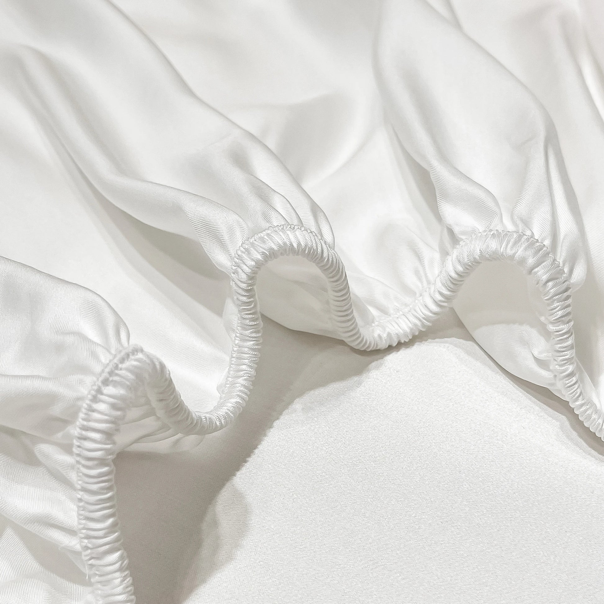 drap housse 160x200 soie de murier blanc pur couture