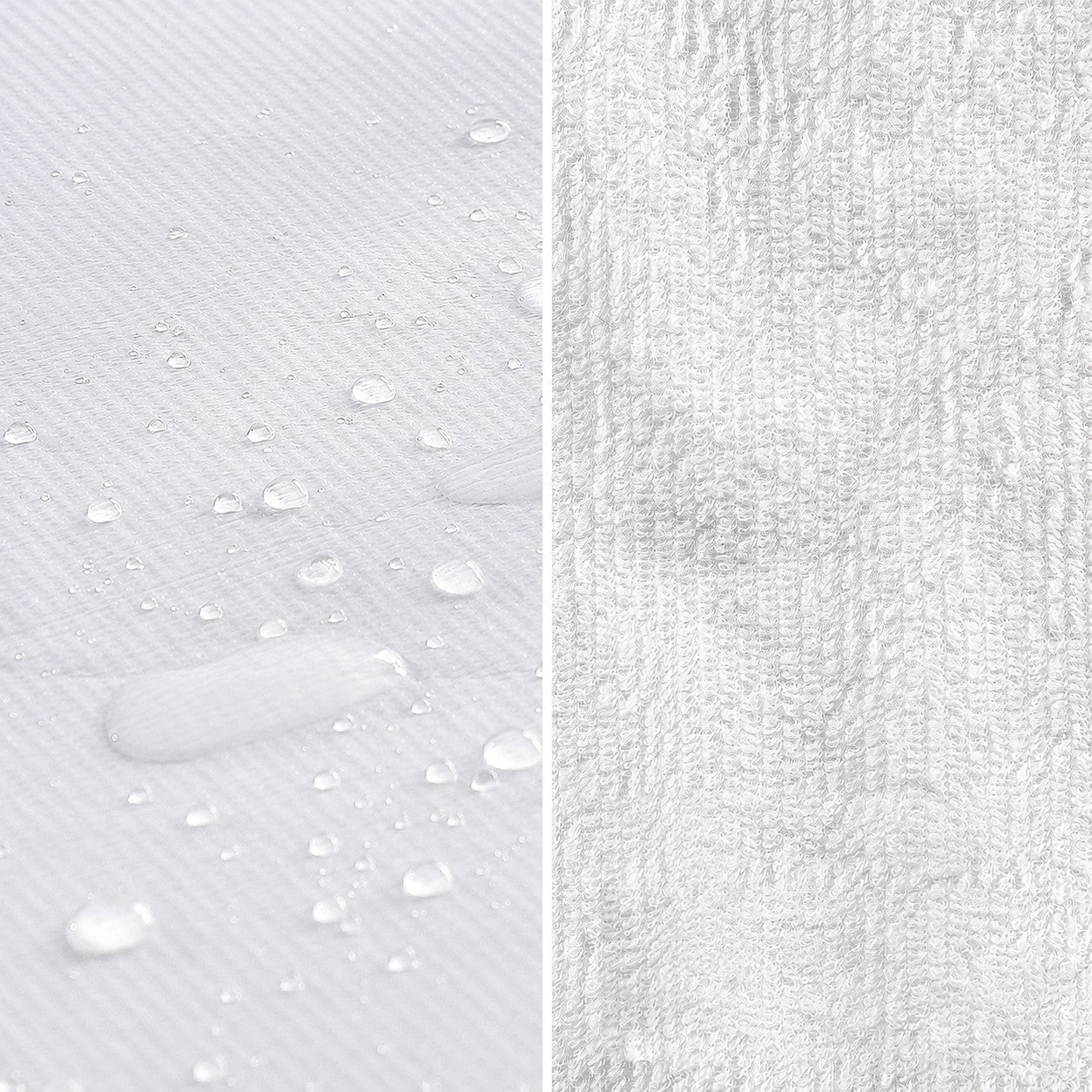 protège matelas imperméable confort respirant blanc pur zoom deux surfaces