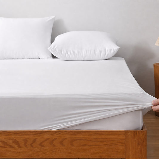 protège matelas imperméable ultra pure blanc pur extensible ajusté