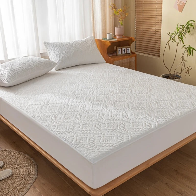 protege matelas serenite pique blanc pur cote
